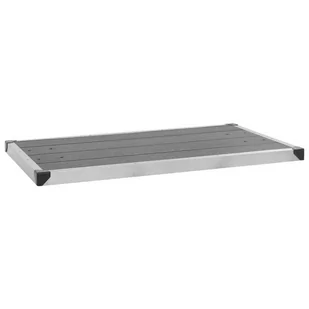 VidaXL Podstawa do prysznica ogrodowego, WPC i stal, 110x62 cm, szara 48205 VidaXL - Akcesoria do basenów - miniaturka - grafika 1