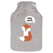 Termofory - Termofor szary DUŻY 1,8l SOXO ogrzewacz w pokrowcu sweterku keep warm pomysł na prezent - miniaturka - grafika 1