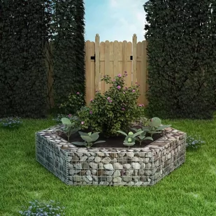 vidaXL Donica gabionowa w kształcie sześciokąta, 200 x 173 40 cm - Donice - miniaturka - grafika 1