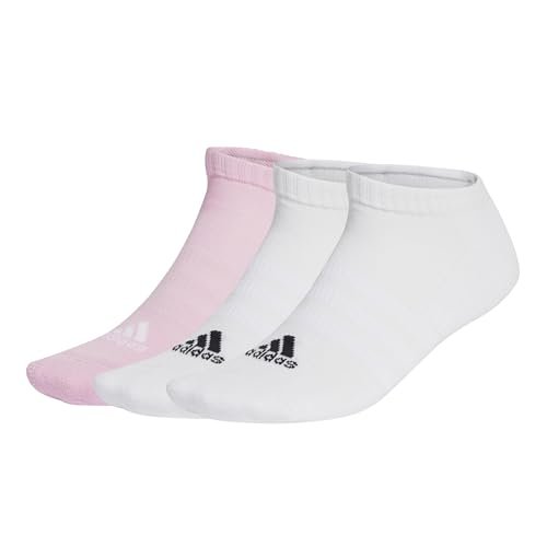 adidas CUSHIONED SPORTSWEAR LOW CUT SOCKS 3 PAIR PACK, skarpetki męskie unisex dla dzieci, białe/białe/różowe