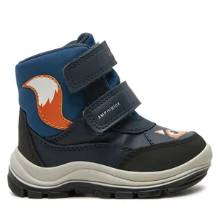 Śniegowce Geox B Flanfil Boy B Abx B463VB 054FU CF44K M Granatowy - Buty dla chłopców - miniaturka - grafika 1