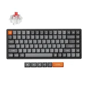 Klawiatury - Keychron K2 MAX bezprzewodowa klawiatura mechaniczna z podświetleniem RGB Keychron Hot-Swap Super Red Switch - Czarna (Black) - miniaturka - grafika 1