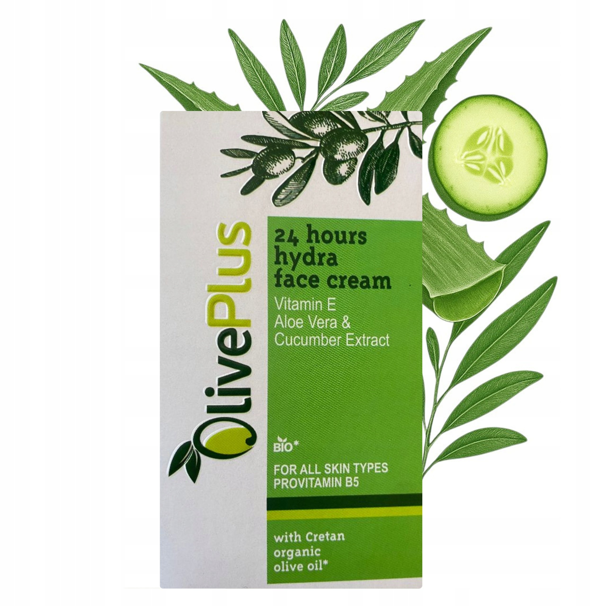 Krem Do Twarzy Nawilżający Z Witaminą E Oliwą Ekstrat Z Aloesu I Ogóka