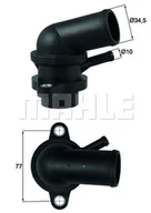 Termostaty - Termostat, płyn chłodzący Mahle TI 239 87D - miniaturka - grafika 1