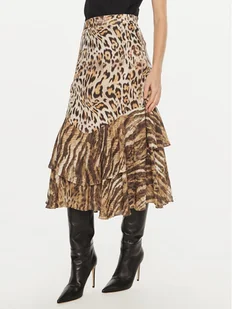 Guess Spódnica midi Chantal W4BD83 WGLA2 Brązowy Regular Fit - Spódnice - miniaturka - grafika 1