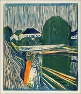 Plakaty - The Girls on the Bridge (1918), Edvard Munch -  plakat Wymiar do wyboru: 50x70 cm - miniaturka - grafika 1