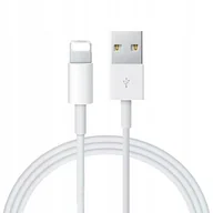 Kable USB - Kabel do iPhone USB LIGHTNING BIAŁY HQ 1m Przewód do ładowania Telefonu - miniaturka - grafika 1