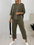 Komplety damskie - KOMPLET GENI KHAKI ONE SIZE - Ubra - miniaturka - grafika 1