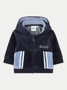 Boss Dres J51058 Granatowy Regular Fit - Komplety dla niemowląt - miniaturka - grafika 1