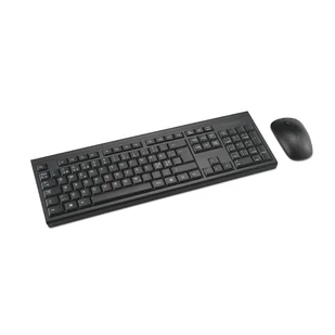 Kensington KM150 EQ klawiatura Dołączona myszka Biuro RF Wireless QWERTY Skandynawia Czarny - Zestawy myszka + klawiatura - miniaturka - grafika 1