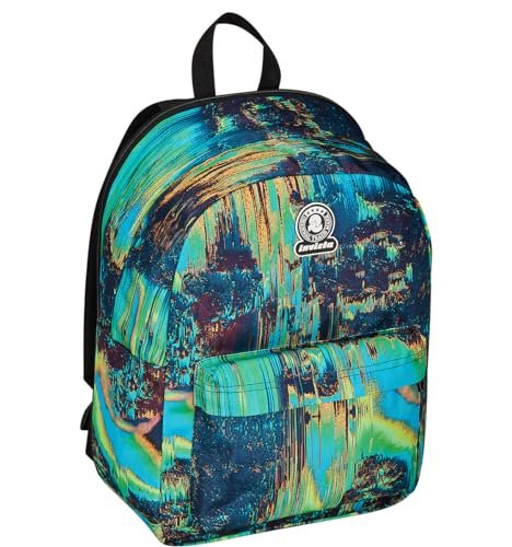 Invicta Ollie Fantasy jednokomorowy plecak, wielokolorowy, z wysuwaną opaską na zamek błyskawiczny, maksymalna pojemność, kieszeń na butelkę i przegrodą na laptopa, do szkoły i podróży, dla chłopców,