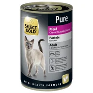 Mokra karma dla kotów - SELECT GOLD Pure Adult Pasztet Konina 24x400 g - miniaturka - grafika 1