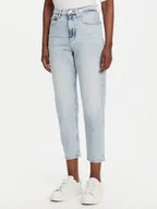 Spodnie damskie - Tommy Jeans Jeansy DW0DW20656 Niebieski Mom Fit - miniaturka - grafika 1