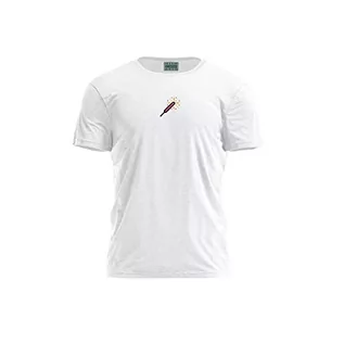 Koszulki męskie - Bona Basics, Druk cyfrowy, męska koszulka podstawowa,%100 bawełna, biała, na co dzień, męskie topy, rozmiar: L, biały, L - grafika 1