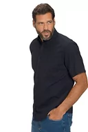 Koszule męskie - JP 1880 Męska koszula lniana, 1/2, MF, BD Shirt, granatowa, L - miniaturka - grafika 1