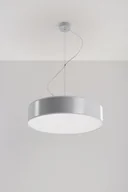 Lampy sufitowe - Sollux Lighting Lampa Wisząca Arena szara duża - SL.0119 - miniaturka - grafika 1
