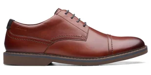 Półbuty Clarks Atticus LT Cap brązowe skóra 42,5 - Półbuty męskie - miniaturka - grafika 1
