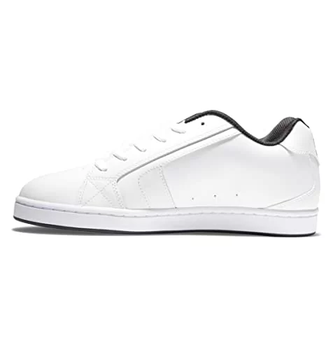 DC Shoes Męskie buty sportowe Net-Leather Shoes for Men Sneaker,  białe/karbonowe/białe, 44 EU - Ceny i opinie na Skapiec.pl