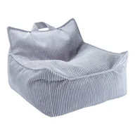 Fotele i pufy dla dzieci - Niebieski sztruksowy dziecięcy worek do siedzenia Chair – Wigiwama - miniaturka - grafika 1