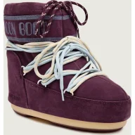 Śniegowce damskie - Moon Boot Śniegowce MB ICON LOW SUEDE LACES zamsz - miniaturka - grafika 1