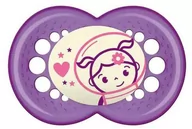 Smoczki uspokajające - Smoczki dla dzieci Mam Baby Dummy Original Night 16+ Silicone Pink - miniaturka - grafika 1
