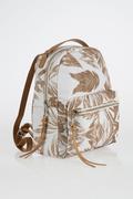 Plecaki - Kremowy plecak z nadrukiem - Greenpoint - miniaturka - grafika 1