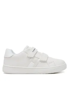 Tommy Hilfiger Sneakersy Flag Low Cut Velcro Sneaker T1A9-33726-0375 S Biały - Buty dla dziewczynek - miniaturka - grafika 1