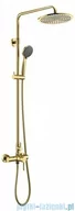 Baterie umywalkowe - Blue Water Denver zestaw kabinowo-prysznicowy natynkowy złoty DEN-ZKPN.400ZP - miniaturka - grafika 1