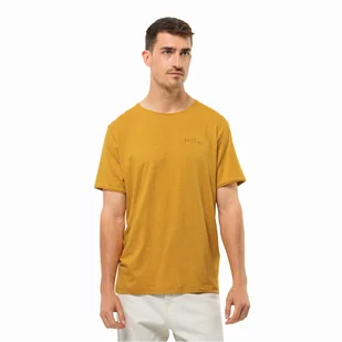 Męska koszulka Jack Wolfskin TRAVEL T M curry - S - Koszulki męskie - miniaturka - grafika 1