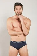 Majtki męskie - Slipy męskie bawełniane (2pack) w sportowym stylu granatowe Kappa K1111 - miniaturka - grafika 1