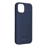 Etui i futerały do telefonów - OEM Futerał Mercury Silicone do iPhone 14 niebieski - miniaturka - grafika 1