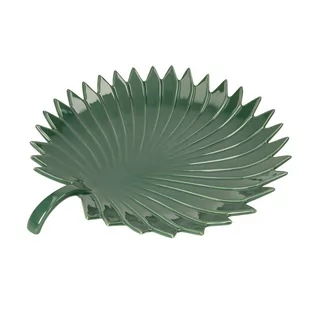 Półmisek Jungle Leaves 35cm green - Miski i półmiski - miniaturka - grafika 1