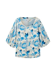 TOM TAILOR T-shirt damski, 32135 - Blue Shapes Design, L - Koszulki i topy damskie - miniaturka - grafika 1
