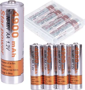 PrzydaSie 4Szt X Akumulatorki Bateria Aa Duze 4900Mah R6 - Ładowarki i akumulatory - miniaturka - grafika 1