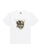Koszulki męskie - Quiksilver T-Shirt Core Skull EQYZT08176 Biały Regular Fit - miniaturka - grafika 1