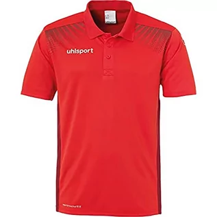 Koszulki męskie - uhlsport Uhlsport Męska koszulka GOAL POLO SHIRT, czerwony/bordowy, XL 100214404 - grafika 1