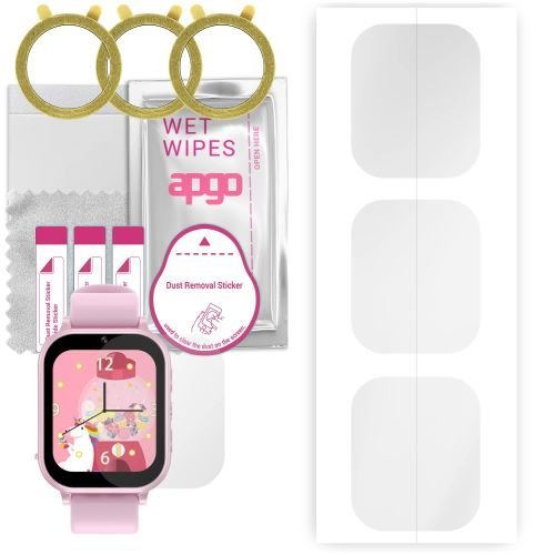 3x folia ochronna hydrożelowa do Bemi KIZZO - apgo Smartwatch Hydrogel Protection Ochrona na ekran smartwatcha
