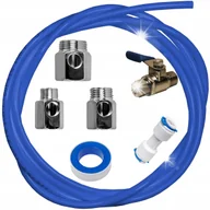 Akcesoria i części do lodówek - Zestaw Podłączenia Wody do Lodówki 1/4 Filtr Wąż Złączki Szybkozłączka - miniaturka - grafika 1