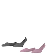 Skarpetki damskie - Burlington Kobiety Stopki Everyday 2-Pack W IN Bawełna niewidoczne jednokolorowe 2 Pak, Różowy (Candy 8541), 41-42 - miniaturka - grafika 1