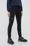 Spodnie sportowe damskie - Salewa spodnie sportowe Lavaredo Hemp damskie kolor czarny gładkie - miniaturka - grafika 1