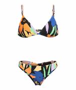 Stroje kąpielowe - Damski kostium kąpielowy dwuczęściowy Roxy Color Jam - multikolor - ROXY - miniaturka - grafika 1