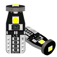 Żarówki samochodowe - Żarówka W5W Led Em Automotive T10 12V Krystaliczna Biała Canbus Mocna 2Szt - miniaturka - grafika 1