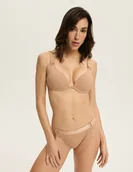 Biustonosze - Biustonosz push-up Bianco Esotiq jasno-brązowy 70C - miniaturka - grafika 1