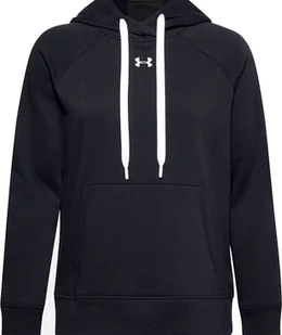 Under Armour Bluza damska Under Armour Rival Fleece Hb Hoodie czarna 1356317 001 2XL - Bluzy damskie - miniaturka - grafika 1