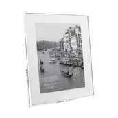 Ramki na zdjęcia - RAMKA NA ZDJĘCIA srebrna prostokątna 15x20 cm - miniaturka - grafika 1