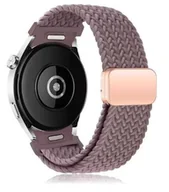 Akcesoria do smartwatchy - Pasek Opaska NYLON MAGNETIC do SAMSUNG GALAXY WATCH 4 / 5 / 6 / 7 / FE 40 / 42 / 44 / 46 MM fioletowy - miniaturka - grafika 1