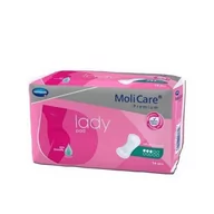 Pieluchy dla dorosłych - HARTMANN Wkładki anatomiczne MoliCare Premium Lady Pad x 14 szt 3 krople - miniaturka - grafika 1