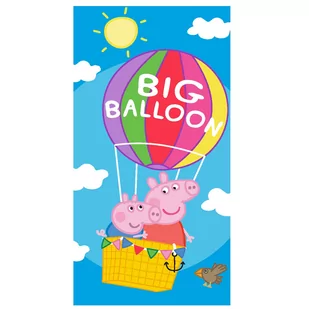 Ręcznik bawełniany 70x140 Świnka Peppa i George - Okrycia kąpielowe dla dzieci - miniaturka - grafika 1