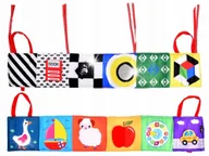 Zabawki sensoryczne - Książeczka harmonijka sensoryczna kontrast ZA4798 - miniaturka - grafika 1