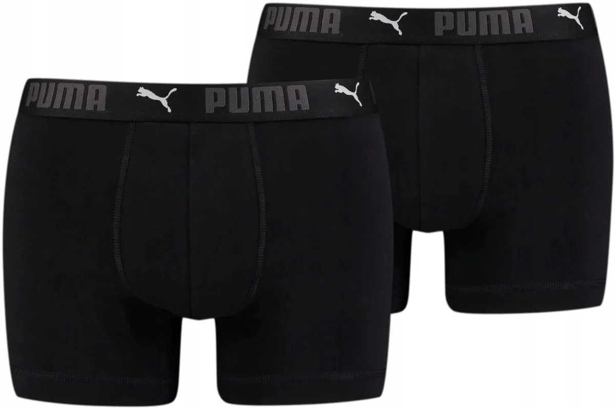 PUMA SPORT COTTON BOXER 2P black